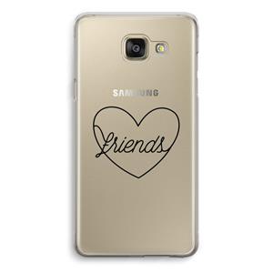 CaseCompany Friends heart black: Samsung Galaxy A5 (2016) Transparant Hoesje