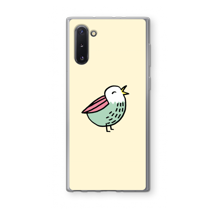 CaseCompany Birdy: Samsung Galaxy Note 10 Transparant Hoesje