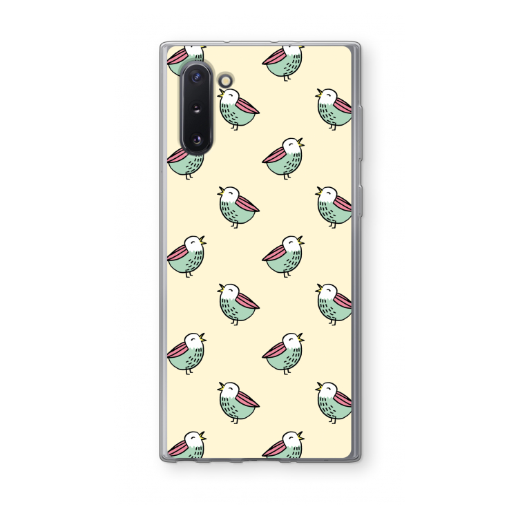CaseCompany Vogeltjes: Samsung Galaxy Note 10 Transparant Hoesje