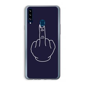 CaseCompany F**k U: Samsung Galaxy A20s Transparant Hoesje