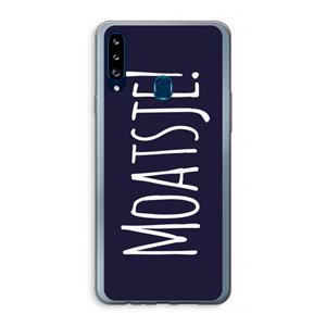 CaseCompany Moatsje!: Samsung Galaxy A20s Transparant Hoesje