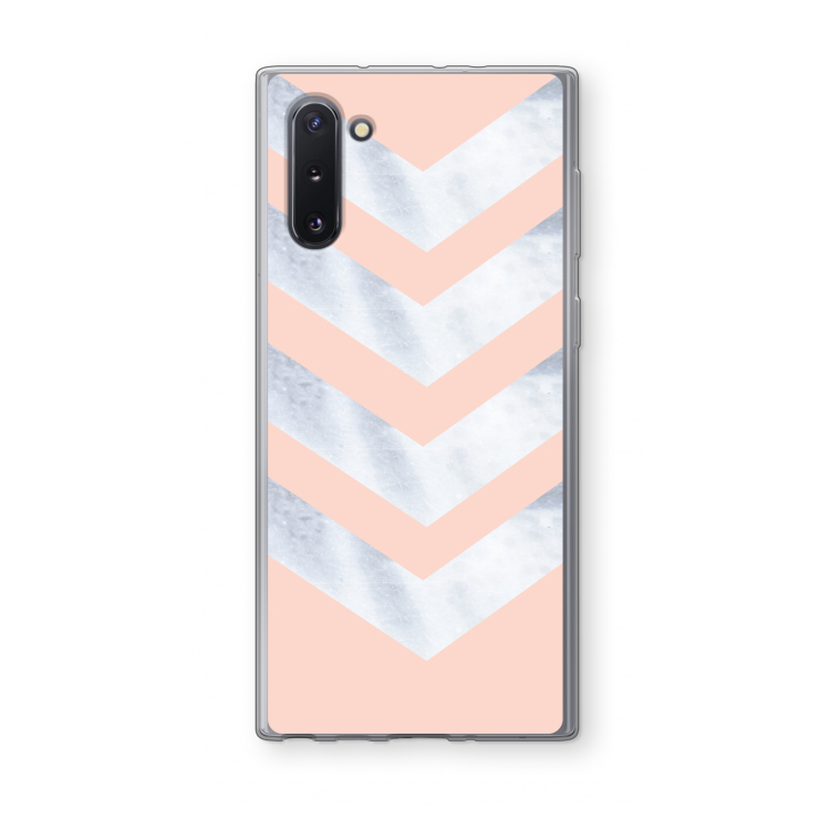 CaseCompany Marmeren pijlen: Samsung Galaxy Note 10 Transparant Hoesje