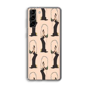 CaseCompany Pop Some Kim: Samsung Galaxy S21 Plus Transparant Hoesje