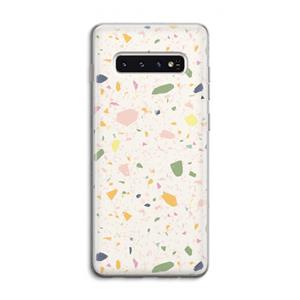 CaseCompany Terrazzo N°21: Samsung Galaxy S10 4G Transparant Hoesje