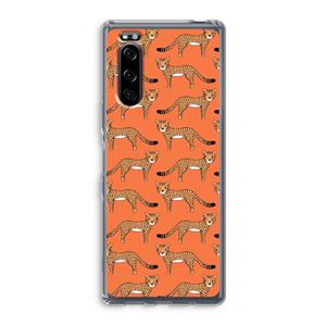 CaseCompany Cheetah: Sony Xperia 5 Transparant Hoesje