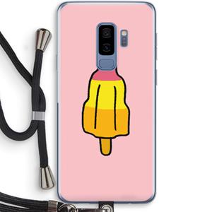 CaseCompany Raketijsje: Samsung Galaxy S9 Plus Transparant Hoesje met koord