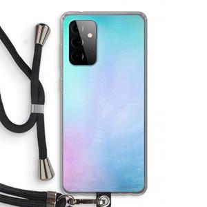 CaseCompany mist pastel: Samsung Galaxy A72 5G Transparant Hoesje met koord