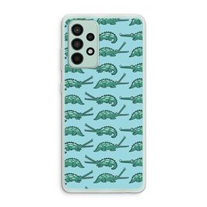 CaseCompany Kroko: Samsung Galaxy A52s 5G Transparant Hoesje