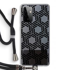 CaseCompany Geometrisch patroon: Samsung Galaxy A72 5G Transparant Hoesje met koord