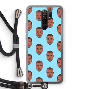 CaseCompany Kanye Call Me℃: Xiaomi Redmi 9 Transparant Hoesje met koord