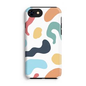 CaseCompany Memphis Shapes Blue: iPhone 8 Tough Case