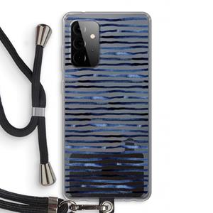 CaseCompany Verrassende lijnen: Samsung Galaxy A72 5G Transparant Hoesje met koord