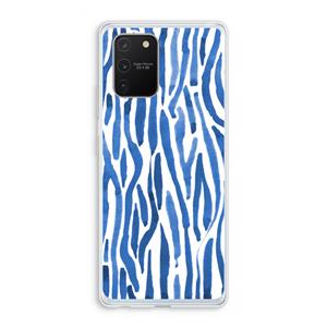 CaseCompany Blauwe nerven: Samsung Galaxy S10 Lite Transparant Hoesje