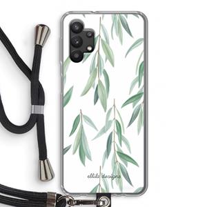 CaseCompany Branch up your life: Samsung Galaxy A32 5G Transparant Hoesje met koord