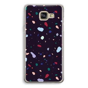 CaseCompany Dark Rounded Terrazzo: Samsung Galaxy A5 (2016) Transparant Hoesje