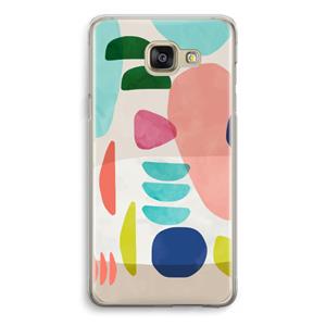 CaseCompany Bold Rounded Shapes: Samsung Galaxy A5 (2016) Transparant Hoesje