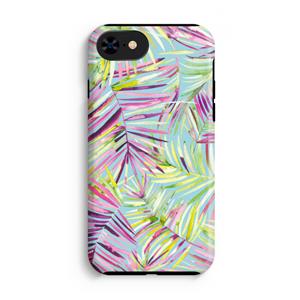 CaseCompany Tropical Palms Blue: iPhone 8 Tough Case