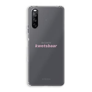 CaseCompany kwetsbaar: Sony Xperia 10 III Transparant Hoesje