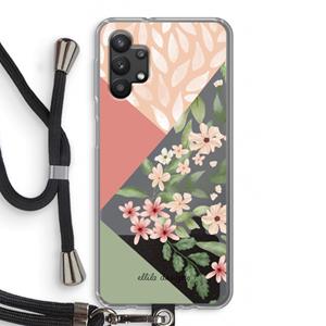 CaseCompany Sweet heaven geometrics: Samsung Galaxy A32 5G Transparant Hoesje met koord