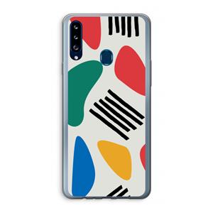 CaseCompany Illustratieve pop 1: Samsung Galaxy A20s Transparant Hoesje