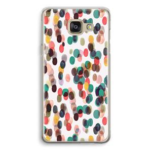 CaseCompany Tropical Dots: Samsung Galaxy A5 (2016) Transparant Hoesje