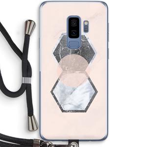 CaseCompany Creatieve toets: Samsung Galaxy S9 Plus Transparant Hoesje met koord