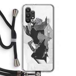 CaseCompany House: Samsung Galaxy A32 5G Transparant Hoesje met koord