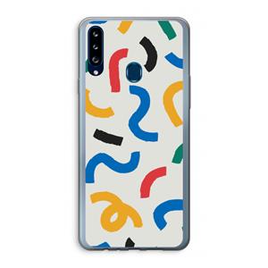 CaseCompany Illustratieve pop 2: Samsung Galaxy A20s Transparant Hoesje
