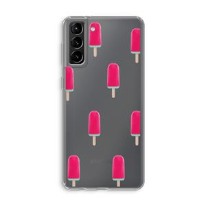 CaseCompany Waterijsje: Samsung Galaxy S21 Plus Transparant Hoesje