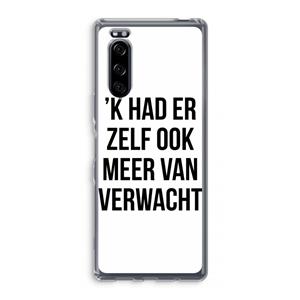 CaseCompany Meer verwacht: Sony Xperia 5 Transparant Hoesje