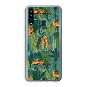 CaseCompany Luipaard 2: Samsung Galaxy A20s Transparant Hoesje