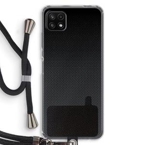 CaseCompany Musketon Halftone: Samsung Galaxy A22 5G Transparant Hoesje met koord
