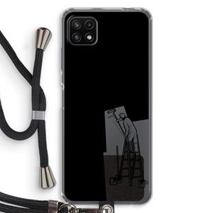 CaseCompany Musketon Painter: Samsung Galaxy A22 5G Transparant Hoesje met koord