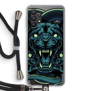 CaseCompany Cougar and Vipers: Samsung Galaxy A32 5G Transparant Hoesje met koord