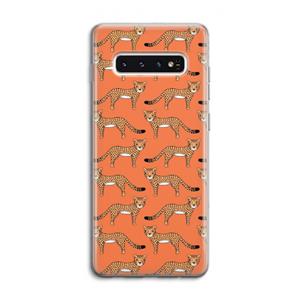 CaseCompany Cheetah: Samsung Galaxy S10 4G Transparant Hoesje