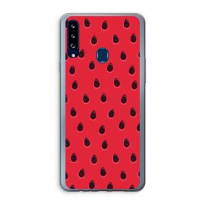 CaseCompany Watermelon: Samsung Galaxy A20s Transparant Hoesje