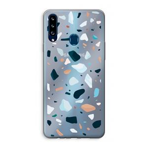 CaseCompany Terrazzo N°13: Samsung Galaxy A20s Transparant Hoesje