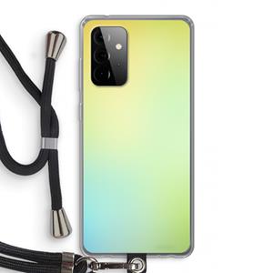 CaseCompany Minty mist pastel: Samsung Galaxy A72 5G Transparant Hoesje met koord