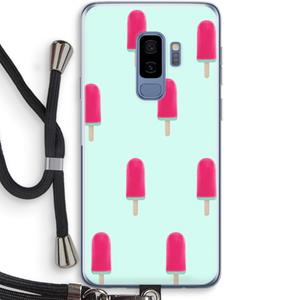 CaseCompany Waterijsje: Samsung Galaxy S9 Plus Transparant Hoesje met koord