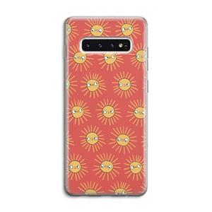 CaseCompany Zon: Samsung Galaxy S10 4G Transparant Hoesje