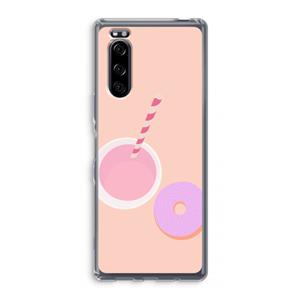 CaseCompany Donut: Sony Xperia 5 Transparant Hoesje