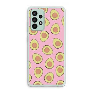 CaseCompany Dancing avocados: Samsung Galaxy A52s 5G Transparant Hoesje