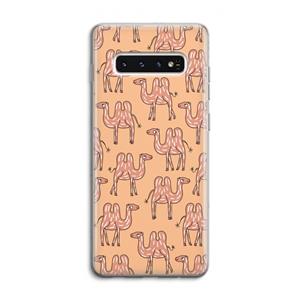 CaseCompany Kameel: Samsung Galaxy S10 4G Transparant Hoesje