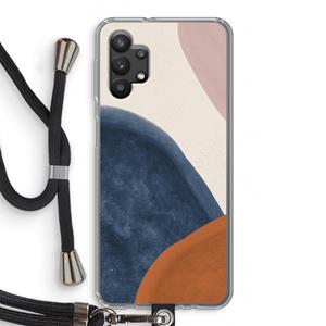 CaseCompany Geo #1: Samsung Galaxy A32 5G Transparant Hoesje met koord
