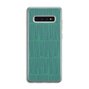 CaseCompany Swirls: Samsung Galaxy S10 4G Transparant Hoesje