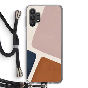 CaseCompany Geo #2: Samsung Galaxy A32 5G Transparant Hoesje met koord