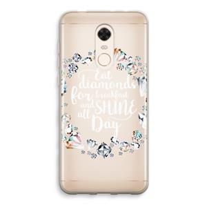 CaseCompany Diamonds: Xiaomi Redmi 5 Transparant Hoesje