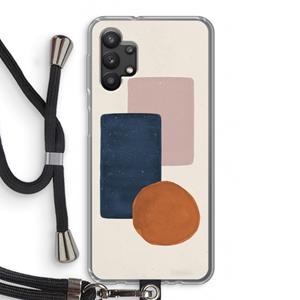 CaseCompany Geo #3: Samsung Galaxy A32 5G Transparant Hoesje met koord