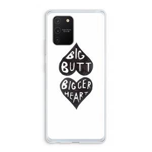 CaseCompany Big butt bigger heart: Samsung Galaxy S10 Lite Transparant Hoesje