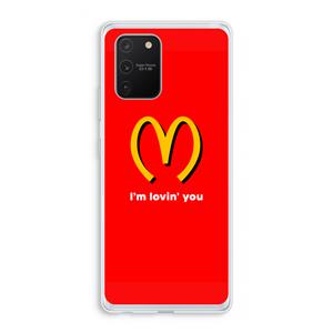 CaseCompany I'm lovin' you: Samsung Galaxy S10 Lite Transparant Hoesje